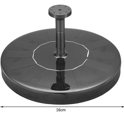 Soldriven flytande fontän för trädgården