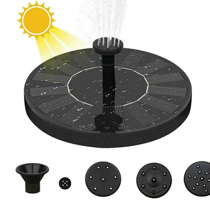 Soldriven flytande fontän för trädgården