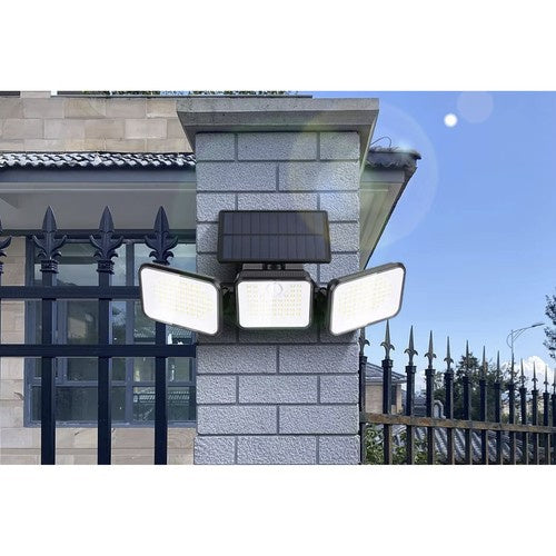 Solcellelampe til Haven – 180 LED med Bevægelses- og Skumringssensor