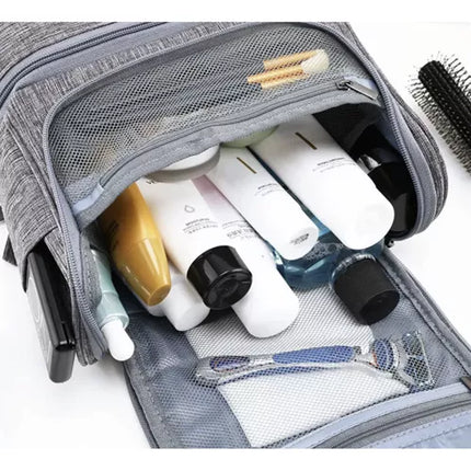 Toalettväska för resor med flera fack - Perfekt för både män och kvinnor - 3 färger