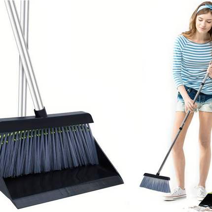 Kvast och sopbricka - justerbar, ergonomisk och effektiv rengöring