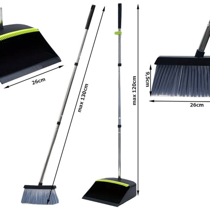 Kvast och sopbricka - justerbar, ergonomisk och effektiv rengöring