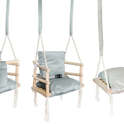 3-i-1 barngunga - växer med ditt barn - rosa och grå