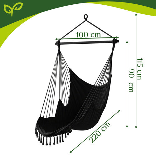 Hængestol – 2-i-1 Hængekøje-stol med puder