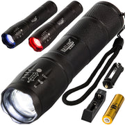 Krafitg LED Lommelygte med Zoom - Genopladelig