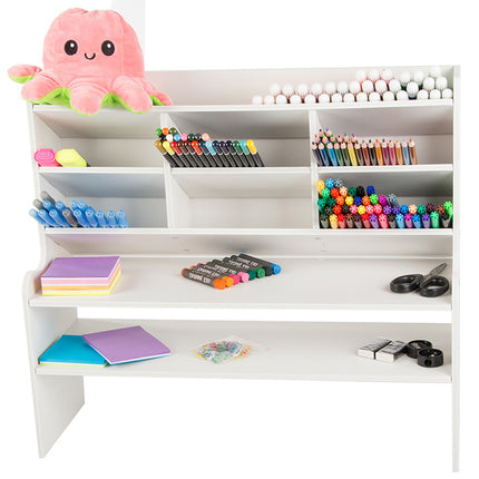 Stor Skrivebordsorganisator med Hylder – Hold Styr på Dine Kontorartikler