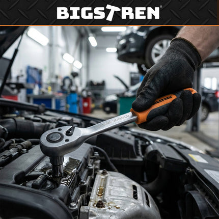 72-delt Værktøjssæt med Skraldenøgler – Til Hjem, Bil og Værksted