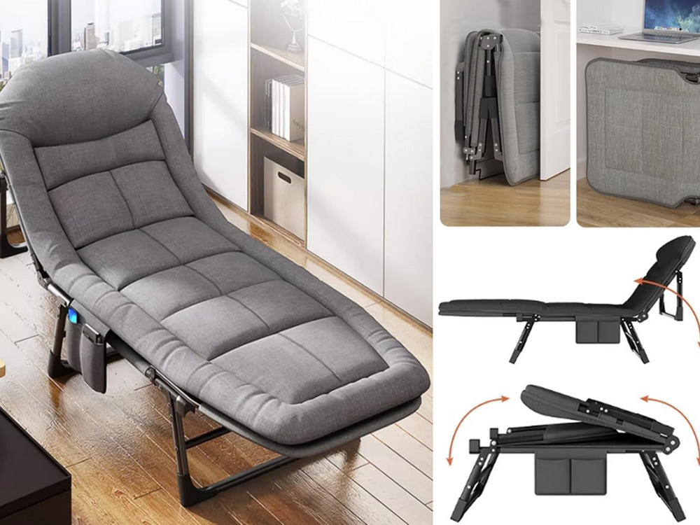 Solsäng med Vaddering - KRAFTIGT RABATTERAD i Hopfällbar Design