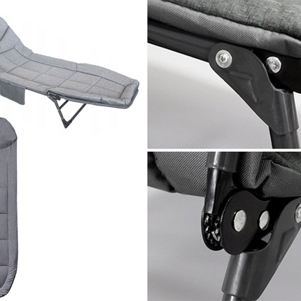 Solsäng med klädsel - STARKT MINSKAD i hopfällbar design