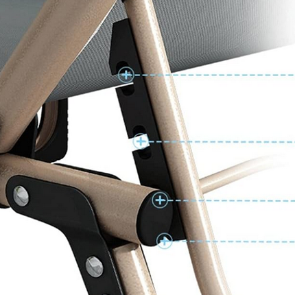 Sammenklappelig Solseng/Day bed/Campingseng – Justerbar & Stabil