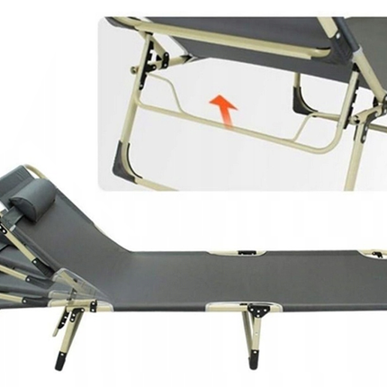 Sammenklappelig Solseng/Day bed/Campingseng – Justerbar & Stabil