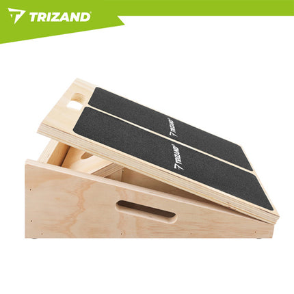 Træ Skrå bræt til Lægstræk Justerbar – Med Træningsplan