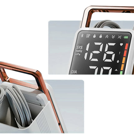 Blodtrycksmätare för överarmen – Användarvänlig med LCD-skärm och uppladdningsbart batteri