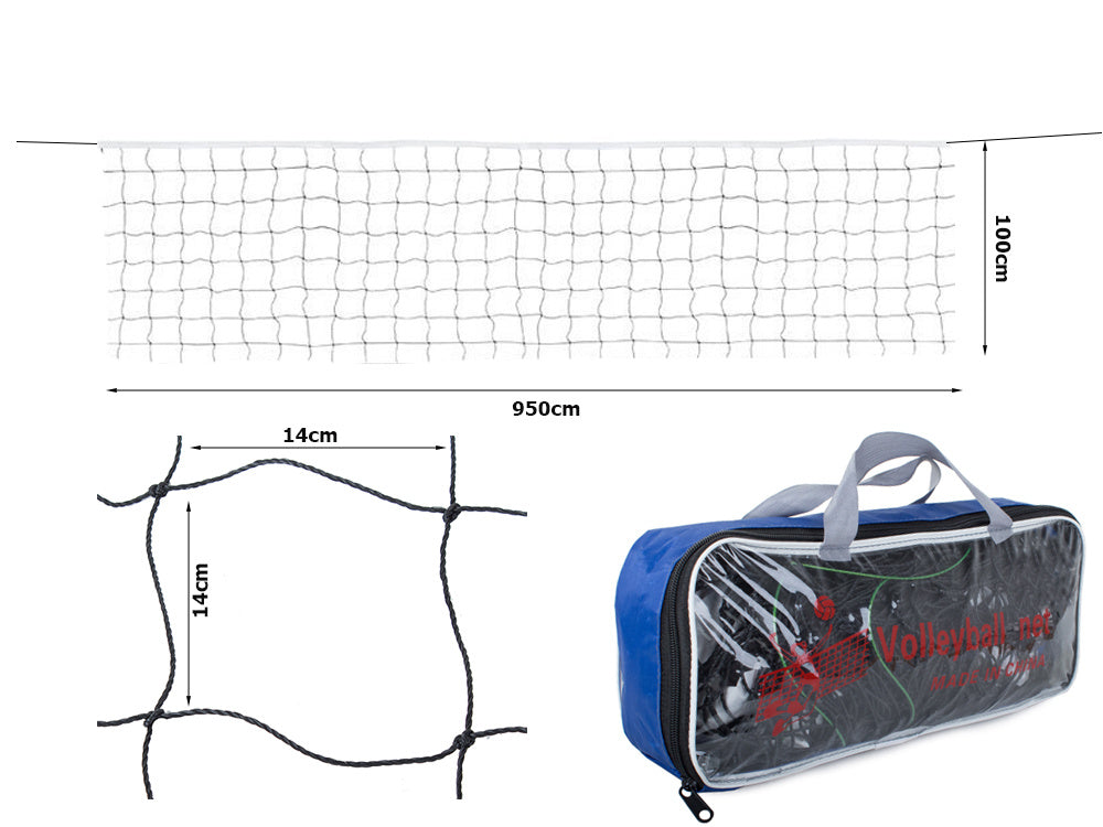 Stort Volleyballnet - 9,5 x 1m med Opbevaringstaske