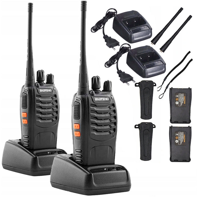 Walkie Talkies Set 2 st. Kraftfull med lång räckvidd 