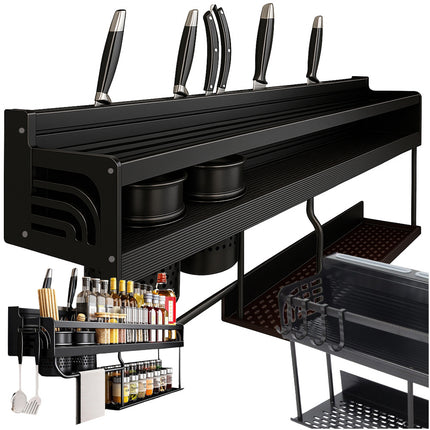 Kökshylla + torkställning och krokar – Retrodesign och robust förvaring