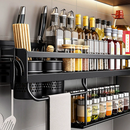 Kökshylla + torkställning och krokar – Retrodesign och robust förvaring