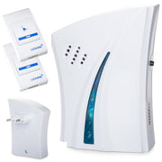 Trådlös dörrklocka med batteri eller uttag - 1 eller 2 fjärrkontroller