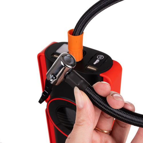 6-i-1 Power Bank, Jump Starter, Kompressor - 10.000 mAh til Bilen