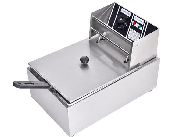 Elektrisk Frituregryde 6L 2500W – Justerbar Temperatur 60-200°C