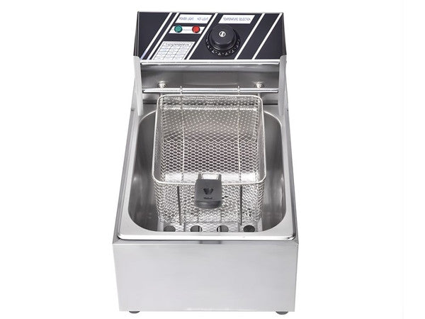Elektrisk Frituregryde 6L 2500W – Justerbar Temperatur 60-200°C