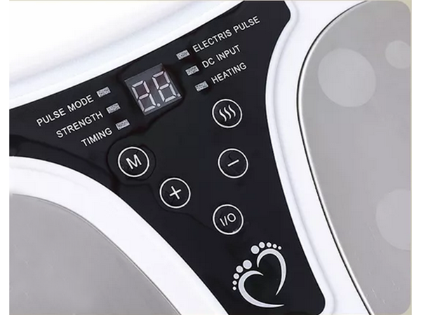 Elektrisk Fodmassager med Elektrostimulering, Varme & Fjernbetjening