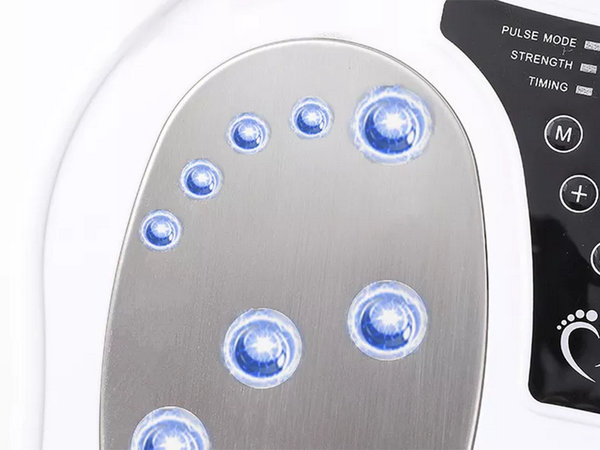 Elektrisk Fodmassager med Elektrostimulering, Varme & Fjernbetjening