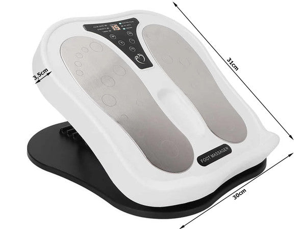 Elektrisk Fodmassager med Elektrostimulering, Varme & Fjernbetjening
