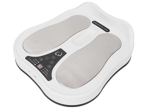Elektrisk Fodmassager med Elektrostimulering, Varme & Fjernbetjening