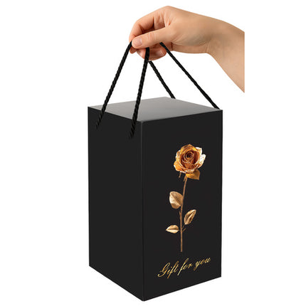 Evigheds rose i Glas med LED-lys  – Elegant Gaveæske