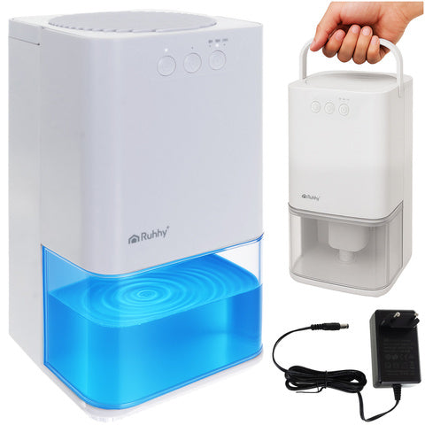 Miniavfuktare med LED-lampa och timer – kompakt och bekväm för vardagliga fuktproblem