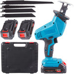Trådløs Bajonetsav med 4 klinger, 2 batterier og kuffert