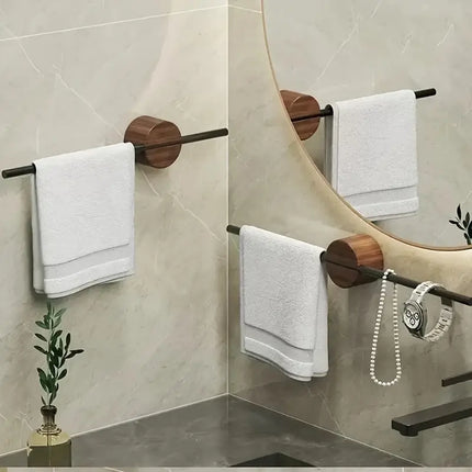 Justerbar handdukshållare i rostfritt stål - självhäftande, väggmonterad