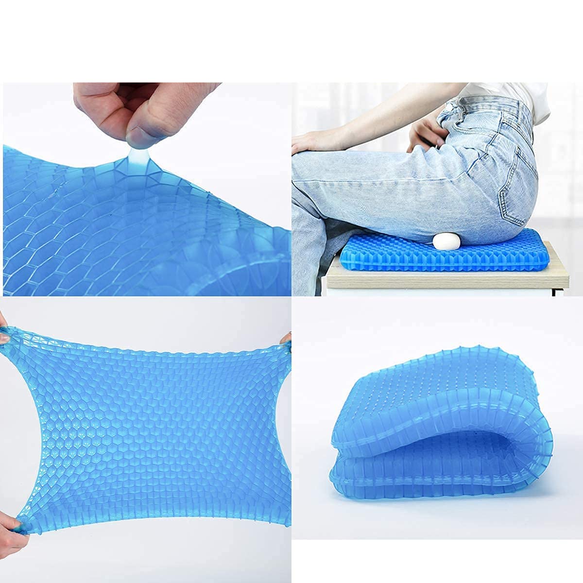 Ergonomisk sittdyna med gel- och bikakestruktur – Ökad komfort hela dagen lång