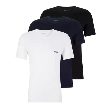 Hugo Boss T-shirts 3-pak_ hvid/Navy/Sort