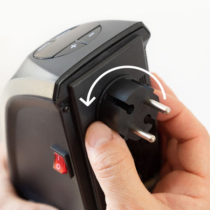 Mini keramisk värmare med stickpropp 400W