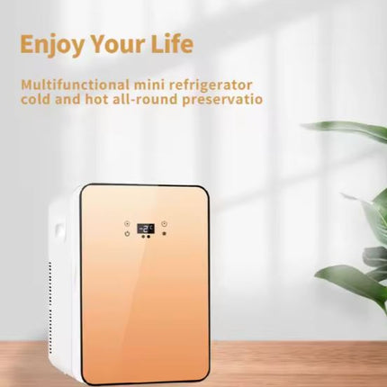 15L Mini Køleskab – Fås i Guld og sølv farve, Kompakt & Stilfuldt