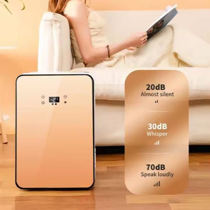 15L Mini Køleskab – Fås i Guld og sølv farve, Kompakt & Stilfuldt