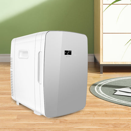 15L Mini Køleskab – Fås i Guld og sølv farve, Kompakt & Stilfuldt