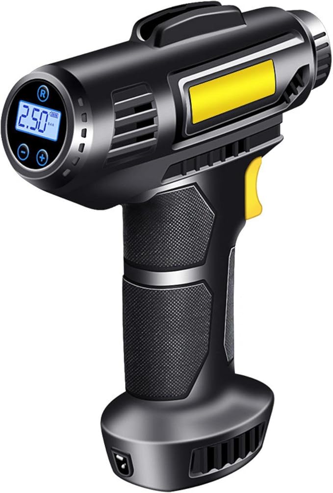 Trådlös digital kompressor/däckpump Uppladdningsbar