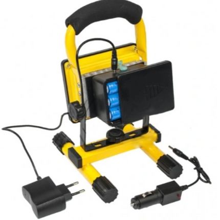 Genopladelig LED Arbejdslampe 30W med Stander og 3 Lysfunktioner – IP65