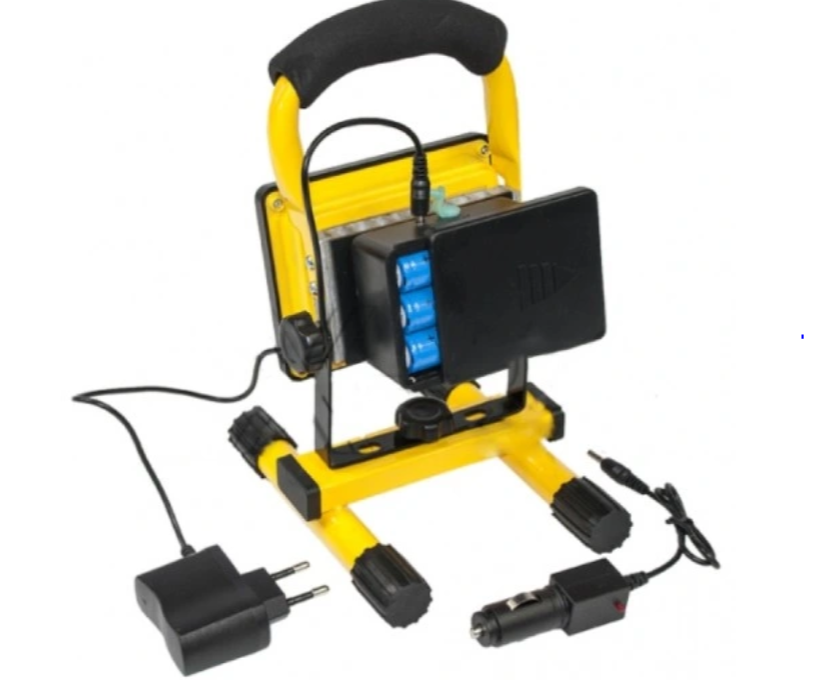 Genopladelig LED Arbejdslampe 30W med Stander og 3 Lysfunktioner – IP65