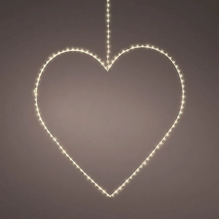 Hjärtformad hängdekor med 160 LED-lampor - Perfekt för belysning i trädgården