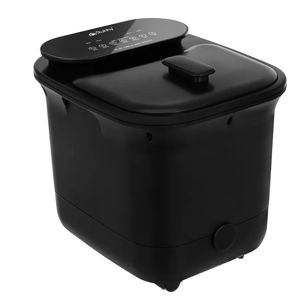 Fotspa med värme och hydromassage – 13L Fotmassagebad med vattenfallseffekt 550W