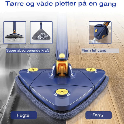 Revolutionerende 360° Roterende Moppe: Multifunktionel og Ergonomisk