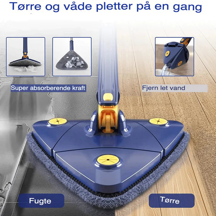 Revolutionerande 360° roterande mopp: multifunktionell och ergonomisk 