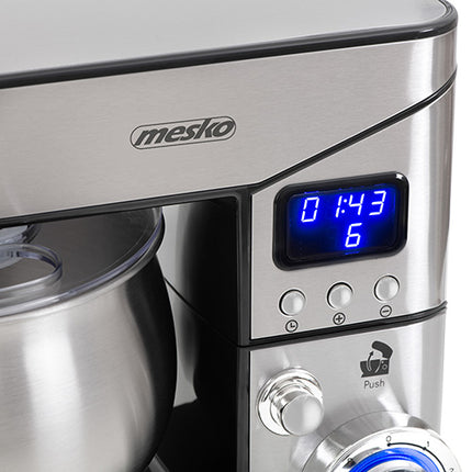 Køkkenmaskine 2000W med LCD og planetarisk røre bevægelse