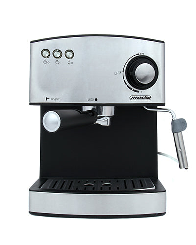 Espressomaskin 850w, 15 bar tryck och mjölkskummare