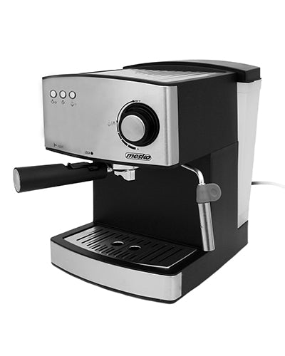 Espressomaskin 850w, 15 bar tryck och mjölkskummare