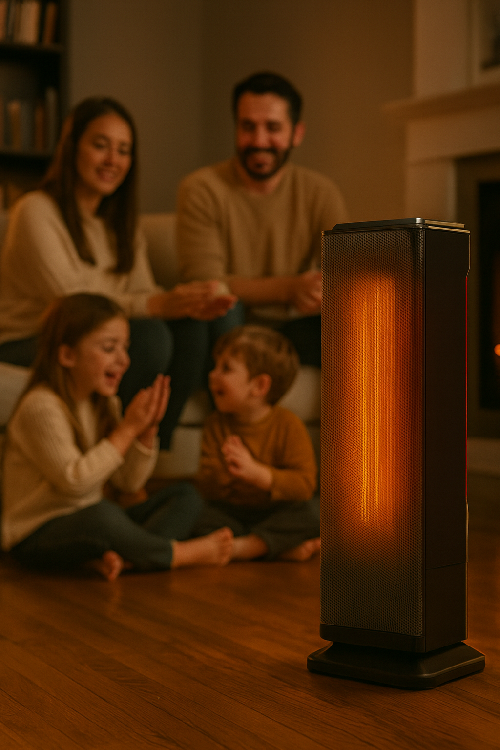 Värmefläkt 2000W, energibesparande med fjärrkontroll